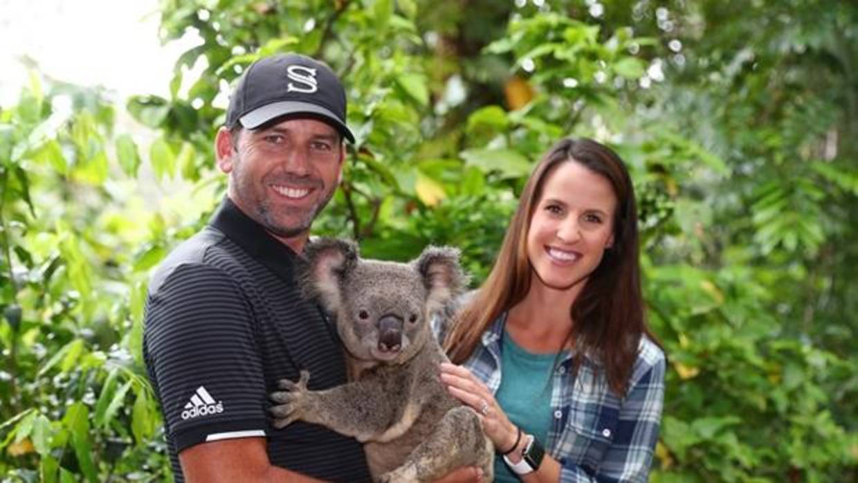 Sergio García y su mujer, Angela, están aprovechando su viaje a Australia